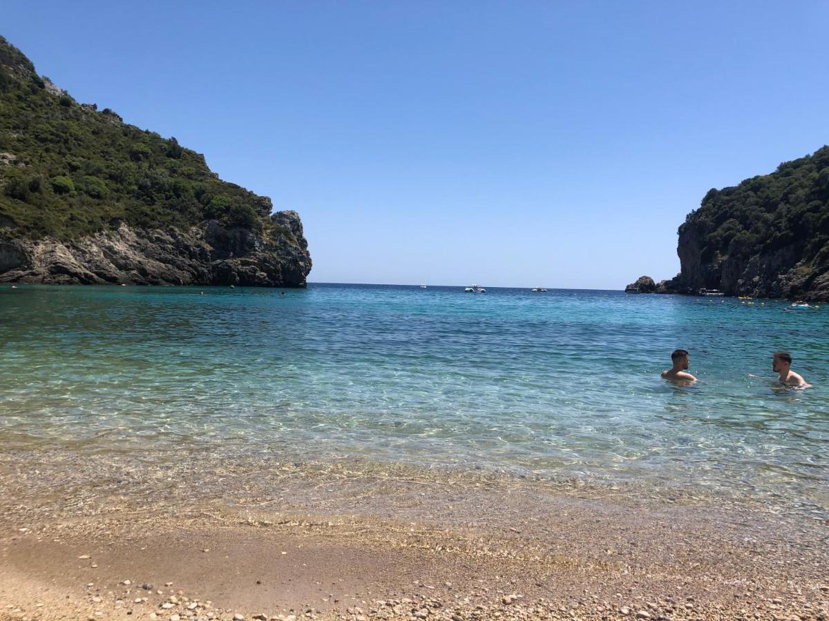 Villa Ampelaki "30 Meters To Beach" Paleokastritsa Bagian luar foto